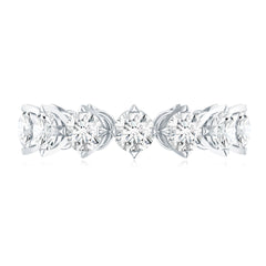 Designer Moissanite Anniversary Band Ring