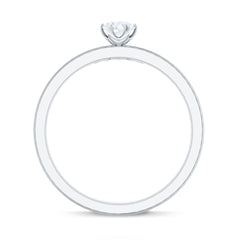 Sparkling Moissanite Solitaire Engagement Ring with Enhancer