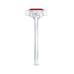 Marquise Cut Solitaire Lab Created Ruby Celtic Engagement Ring