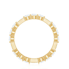 Designer Round Moissanite Full Eternity Ring for Women