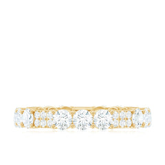 Designer Round Moissanite Full Eternity Ring for Women