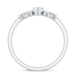 Marquise Cut Moissanite Celtic Knot Engagement Ring