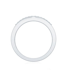 Certified Moissanite 3 Row Wedding Band for Men