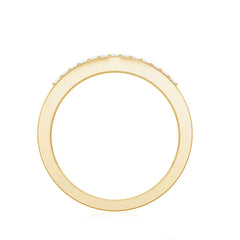 Certified Moissanite 3 Row Wedding Band for Men