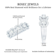 Classic Diamond Half Eternity Wedding Anniversary Ring