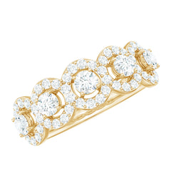 Classic Diamond Half Eternity Wedding Anniversary Ring