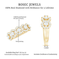 Classic Diamond Half Eternity Wedding Anniversary Ring
