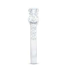 Natural Diamond Half Eternity Band Ring