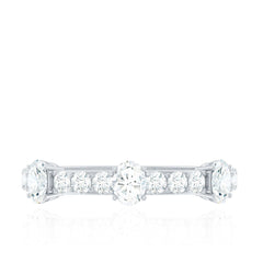 Natural Diamond Half Eternity Band Ring