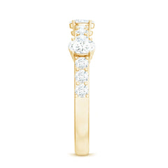 Natural Diamond Half Eternity Band Ring