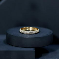 Pave Set Cubic Zirconia Eternity Band Ring