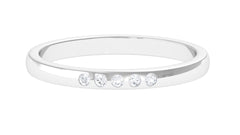 Minimal 5 Stone Diamond Ring for Promise