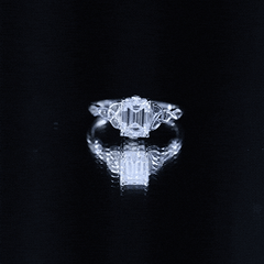 2 CT Moissanite Engagement Ring with Celtic Details