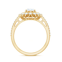3.25 CT Vintage Inspired Zircon Oval Engagement Ring