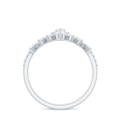 Marquise Cut Moissanite Halo Wedding Ring Set For Women