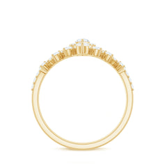 Marquise Cut Moissanite Halo Wedding Ring Set For Women