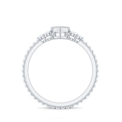 Marquise Cut Moissanite Vintage Looking Engagement Ring