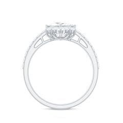 1.75 CT Princess Cut Solitaire Zircon Designer Engagement Ring