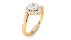 Heart Shape Cubic Zirconia Bypass Promise Ring