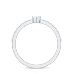 Marquise Cut Moissanite Solitaire Promise Ring for Women