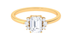 2 CT Octagon Cut Solitaire Cubic Zirconia Engagement Ring