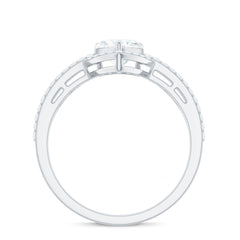 Heart Shaped Moissanite Designer Engagement Ring