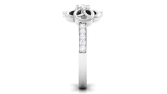 Nature Inspired Real Diamond Engagement Ring for Women