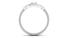Nature Inspired Real Diamond Engagement Ring for Women