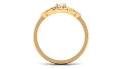 Nature Inspired Real Diamond Engagement Ring for Women