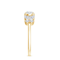 Certified Moissanite Promise Ring with Butterfly Motif