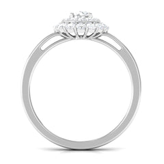1.25 CT Certified Zircon Vintage Inspired Double Halo Ring
