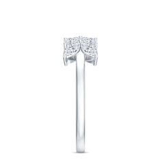 Nature Inspired Moissanite Anniversary Ring for Women
