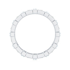 Princess Cut Moissanite Full Eternity Band for Women