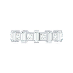 Princess Cut Moissanite Full Eternity Band for Women