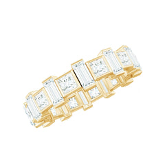 Princess Cut Moissanite Full Eternity Band for Women