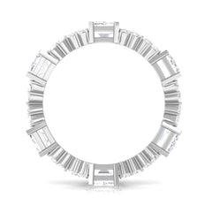 7 CT Designer Zircon Eternity Ring in Prong Setting