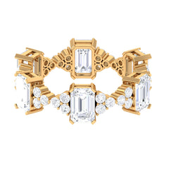 7 CT Designer Zircon Eternity Ring in Prong Setting