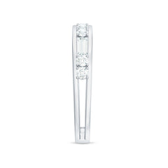 Moissanite Half Eternity Stackable Band Ring