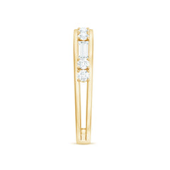 Moissanite Half Eternity Stackable Band Ring