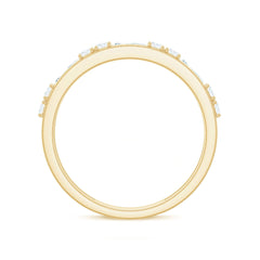 Moissanite Half Eternity Stackable Band Ring