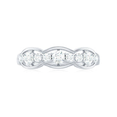 Certified Moissanite Wedding Anniversary Ring for Women