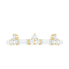 1 CT Cubic Zirconia Minimal Wedding Band Ring