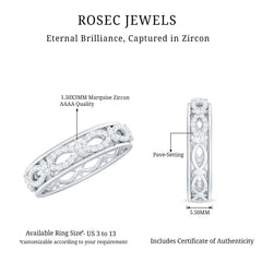 1/2 CT Simulated Diamond Infinity Band Ring in Gold