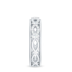1/2 CT Simulated Diamond Infinity Band Ring in Gold