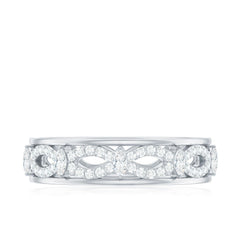1/2 CT Simulated Diamond Infinity Band Ring in Gold