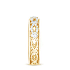 1/2 CT Simulated Diamond Infinity Band Ring in Gold