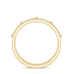 1/2 CT Simulated Diamond Infinity Band Ring in Gold