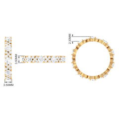1 CT Elegant Cubic Zirconia Eternity Ring
