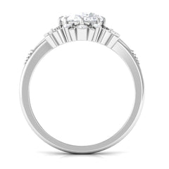 3.25 CT Vintage Inspired Cubic Zirconia Gold Engagement Ring