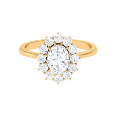 Princess Diana Inspired Simulated Diamond Engagement Ring